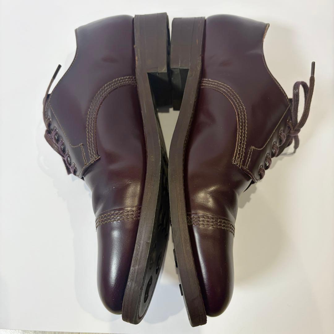 【美品】サンダース ミリタリーダービーシューズ 8803R ダークブラウン 28