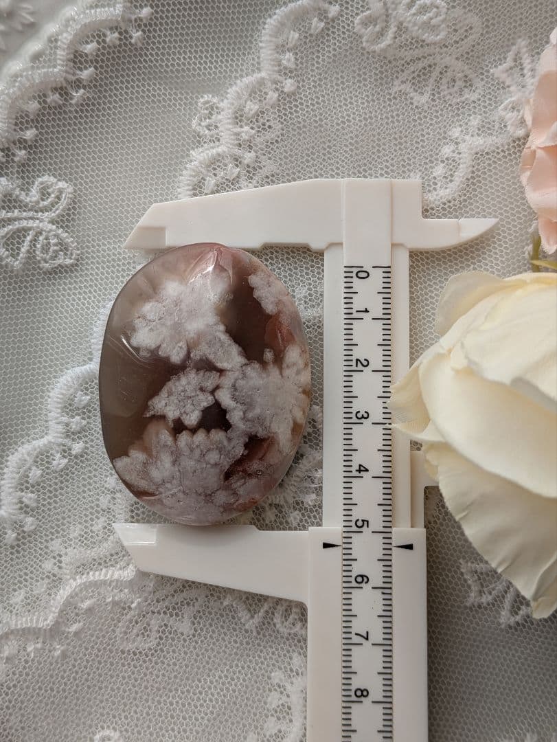 ♡桜瑪瑙♡　綺麗色　お花　赤　パーム