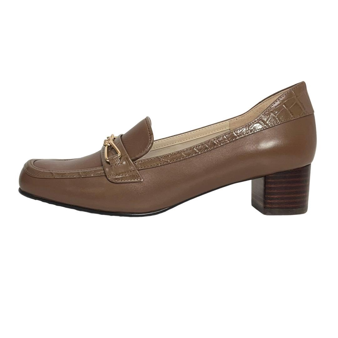 2点まとめ【新品】REGAL 本革ヒールローファー パンプス 23cm ブラウン