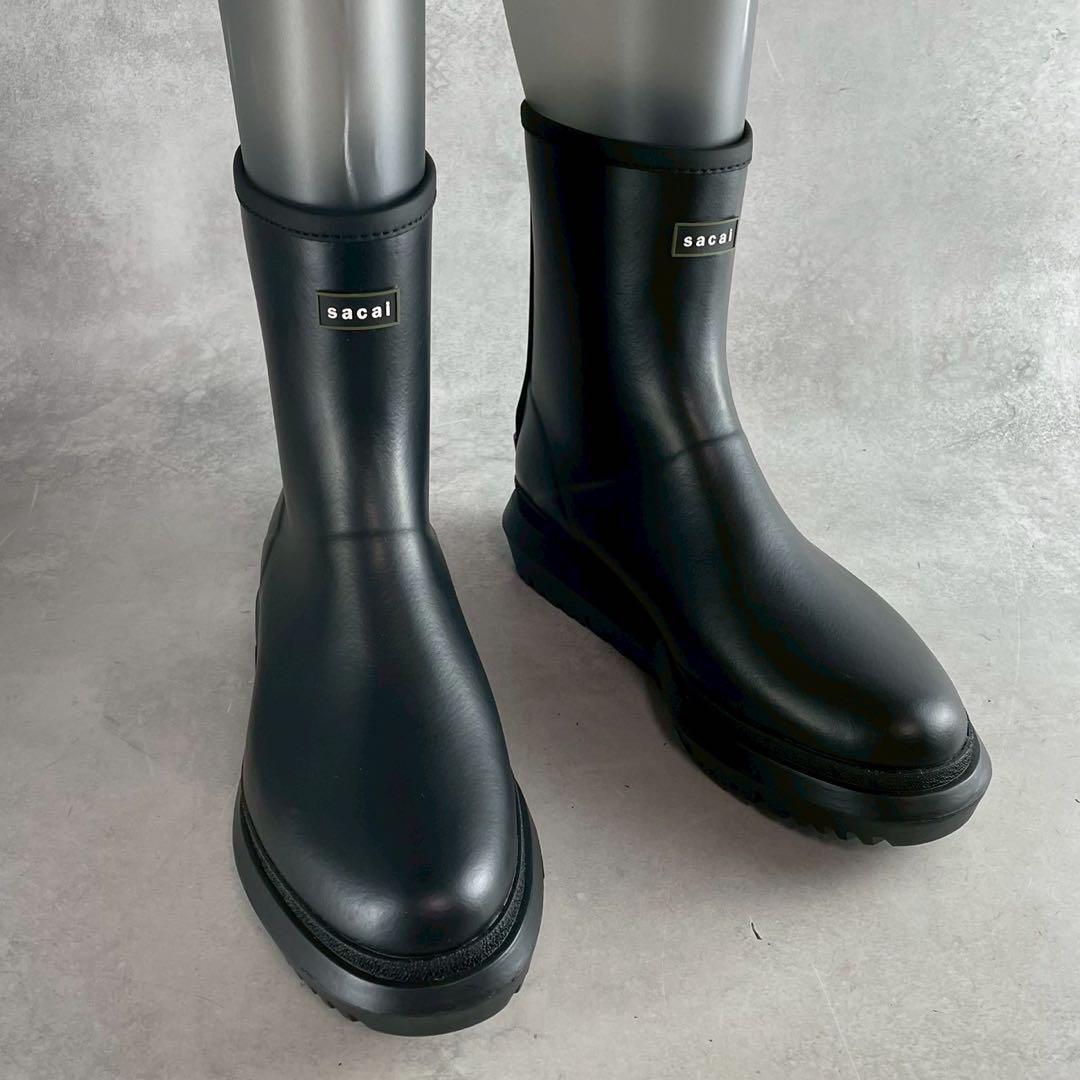 新品 箱 タグ付 2025✨sacai Rubber Boots バックジップ