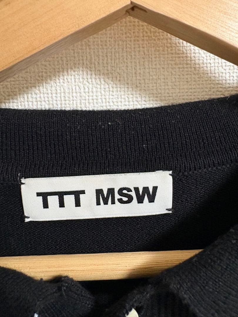 ガブリエルTTT_MSW Persia knit polo shirt