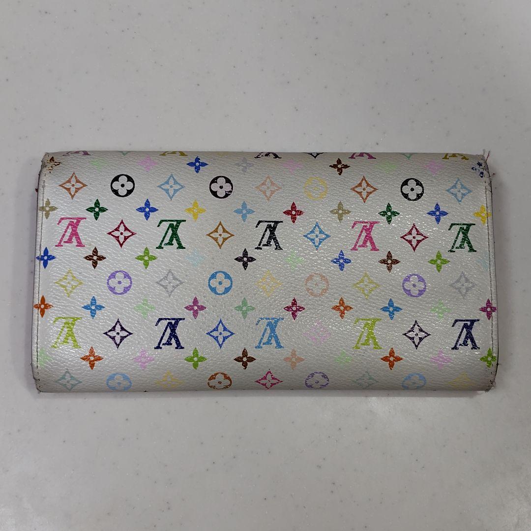 正規店購入　LOUIS VUITTON　マルチカラー　ホワイト　長財布