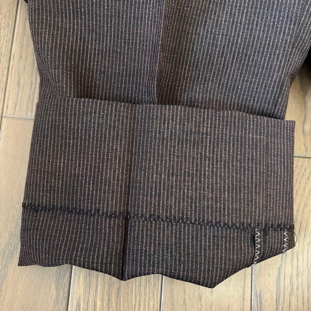 昭和レトロ 日本製 70s ヴィンテージ メンズスーツ シングル　ブラウン