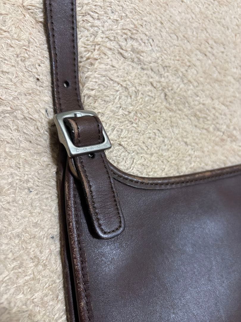 OLD COACH レザーショルダーバッグ オールドコーチ レザーポシェット