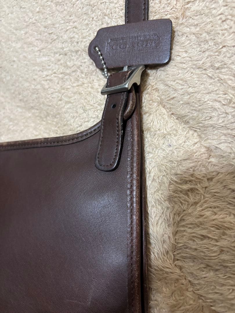 OLD COACH レザーショルダーバッグ オールドコーチ レザーポシェット