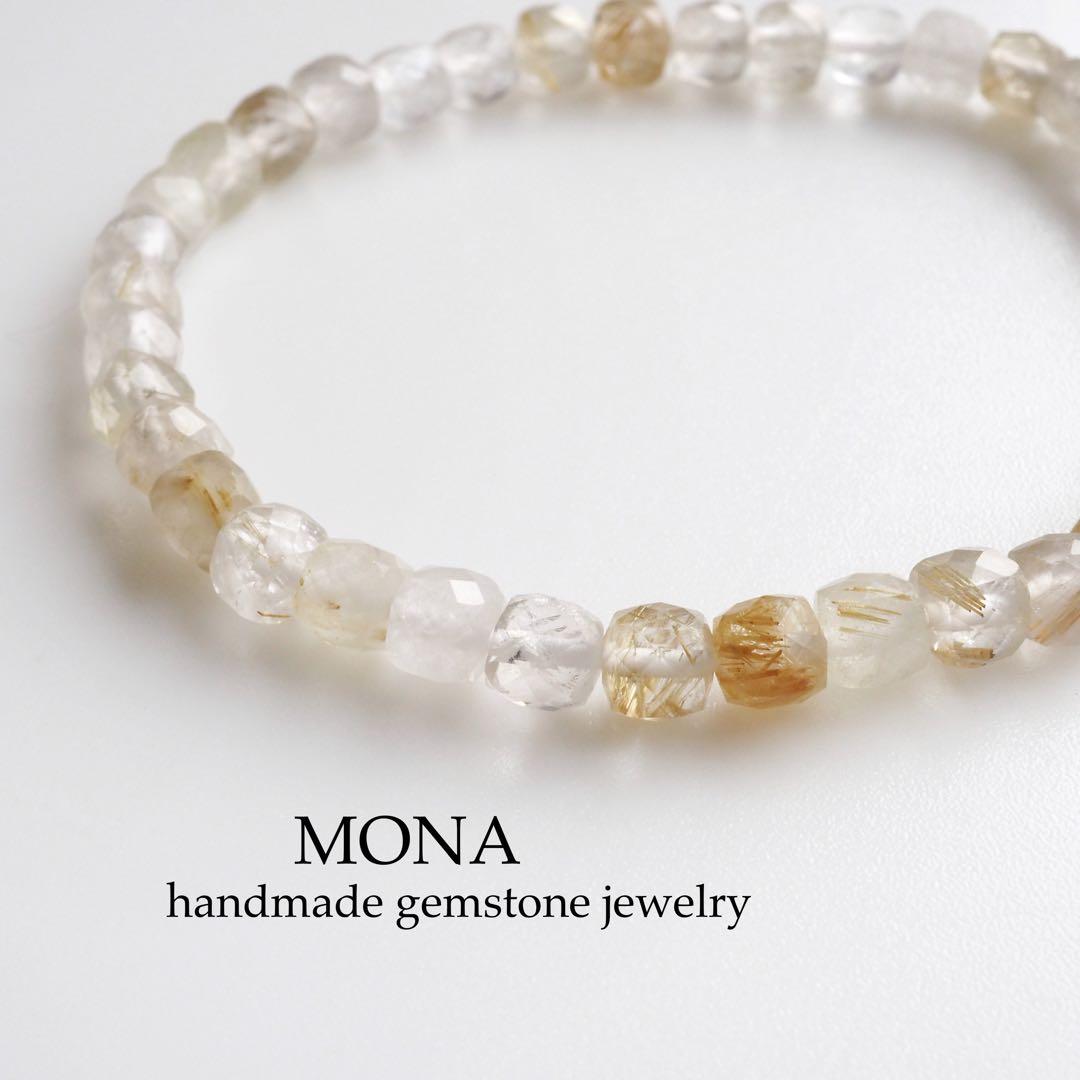 【はくとん( 'ω')ŧ‹\"ŧ‹\"】希少色バイカラー翡翠のゴムブレスレット