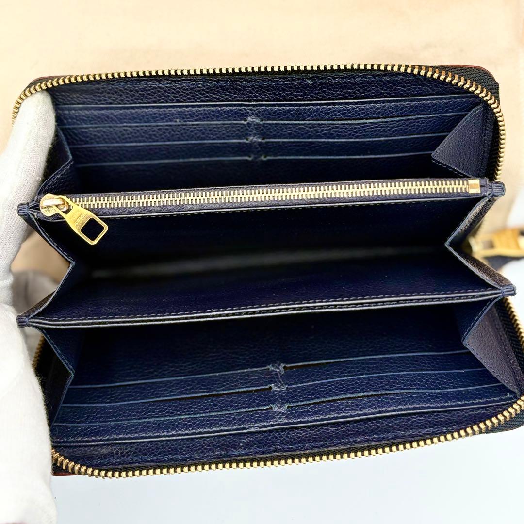 ルイヴィトン　アンプラント　マリーヌルージュ　ジッピーウォレット　M62121