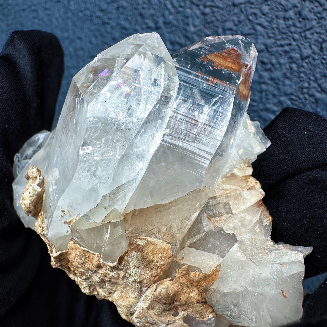希少高透明度❗️マニカラン産レインボーヒマラヤ水晶クラスター超強いパワーA1409
