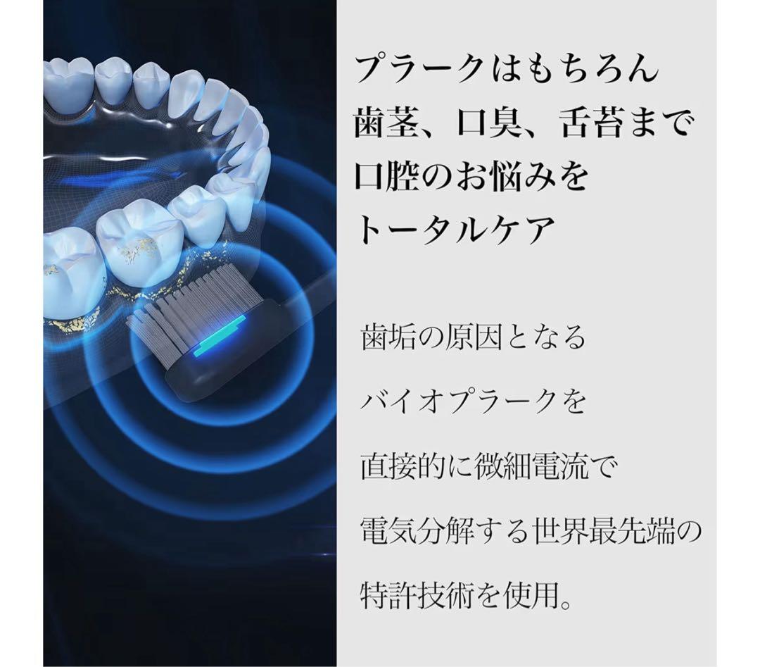 PLAQLES 生体電流歯ブラシ 本体 ホワイト