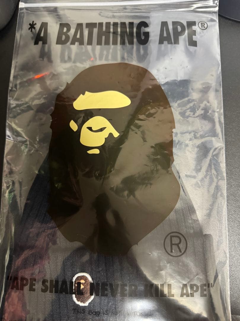 BAPE ニット帽 黒