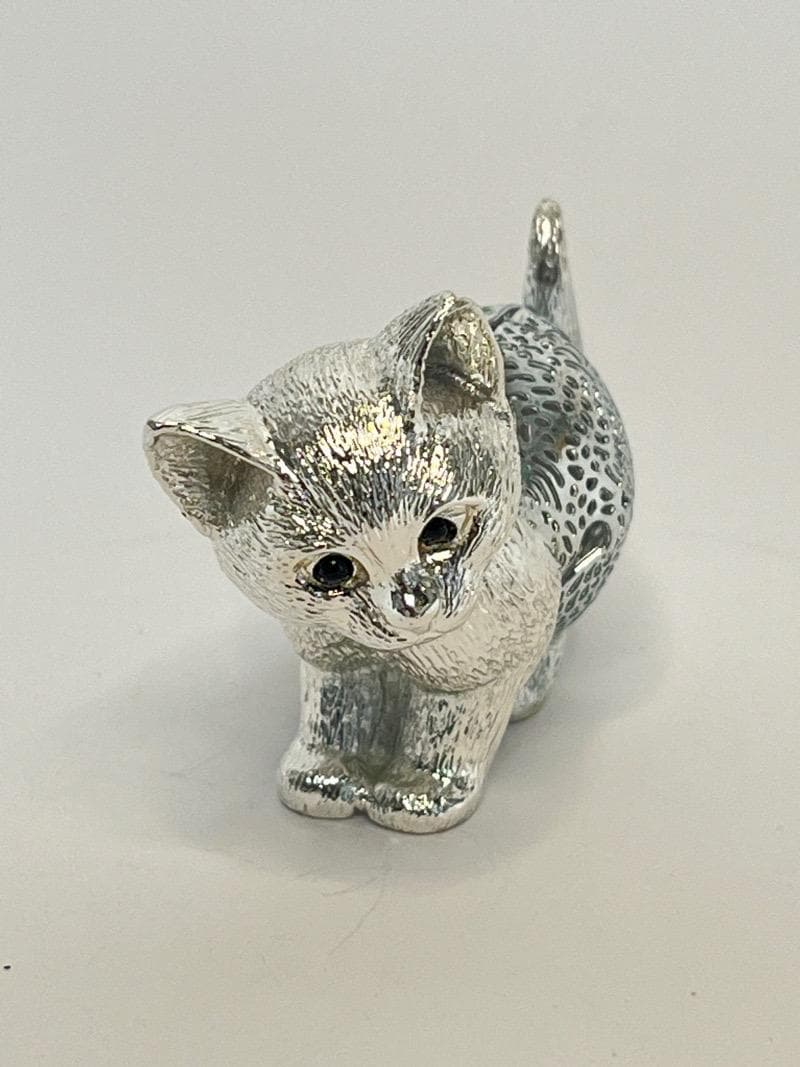 【美品】クリストフル リュミエール コレクション 猫 子猫 クリストフルシルバー