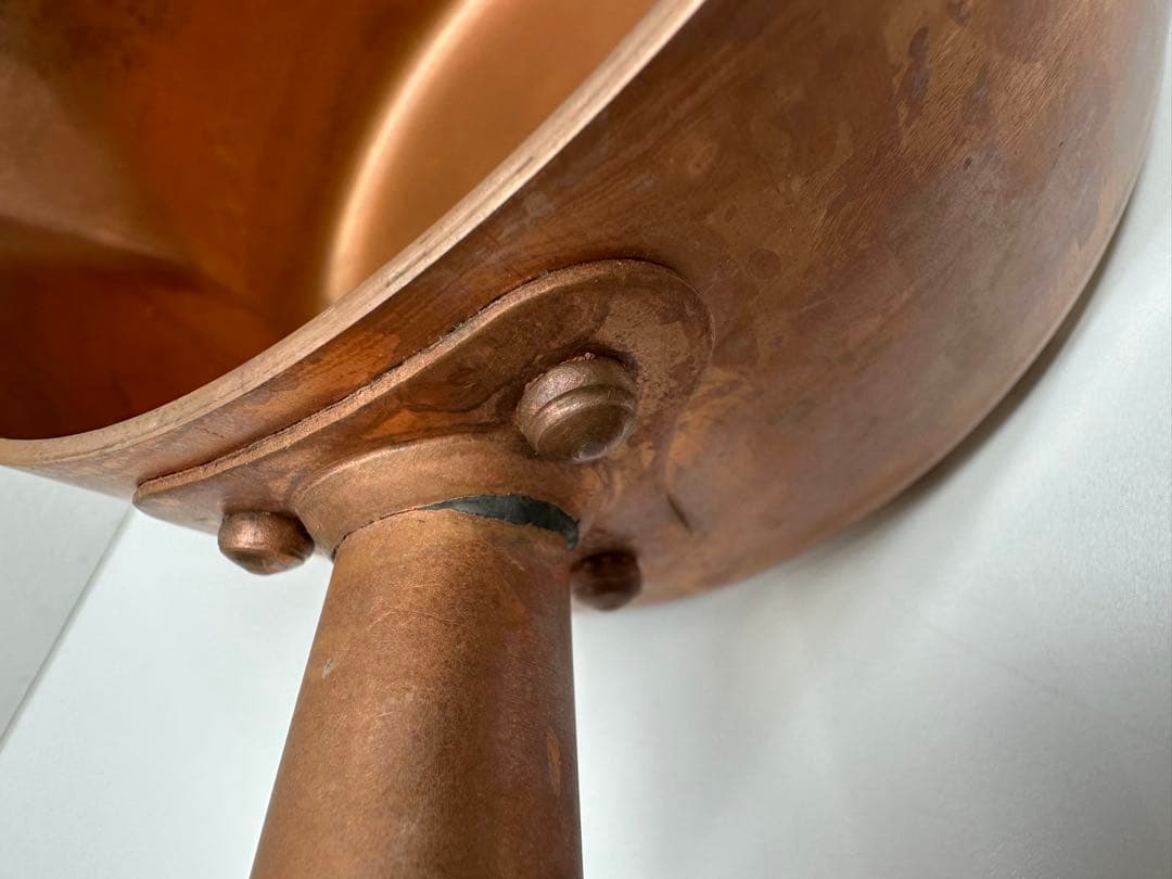 銅製 片手鍋 注ぎ口付き