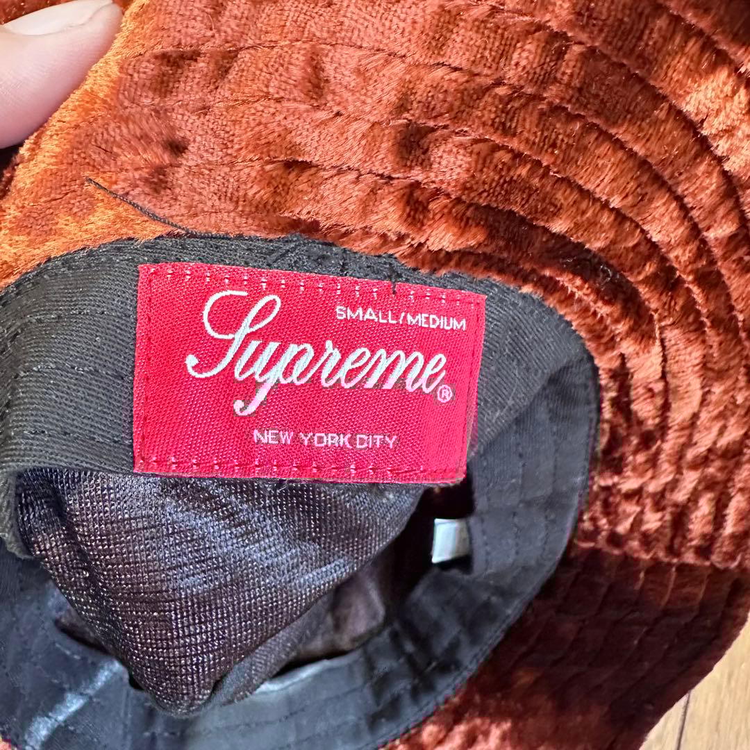 帽子 Supreme 22SS Crushed Velvet Crusher hat