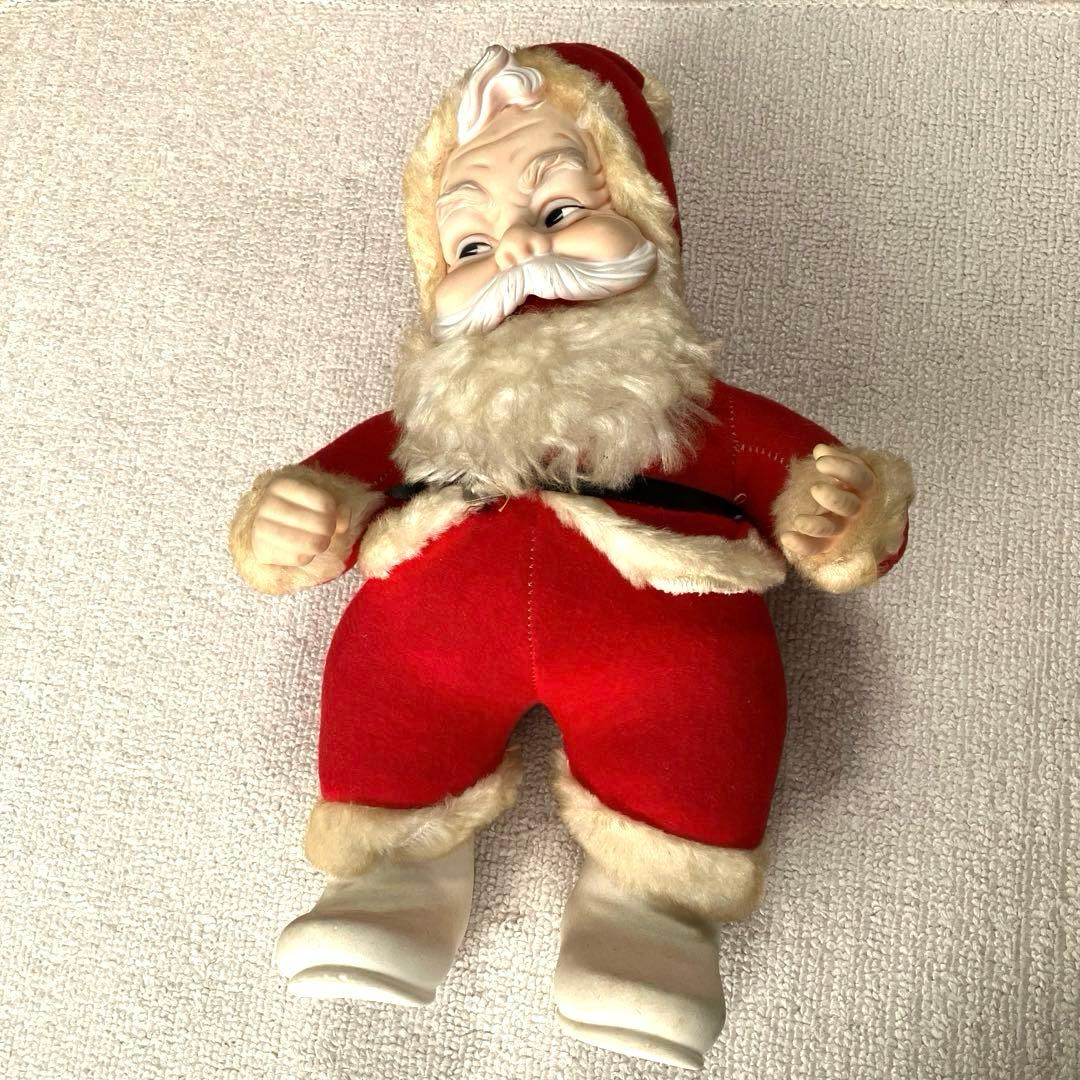 ヴィンテージ ラシュトン ラバーフェイス コカコーラ サンタ 人形