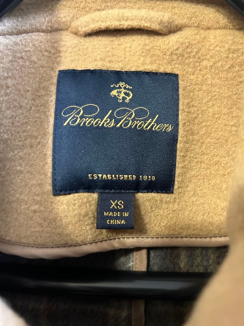 美品 ブルックスブラザーズ ダッフルコート ベージュ キャメル サイズＸＳ