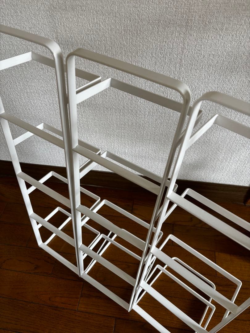 tower CDラック3つセット　ホワイト　山崎実業