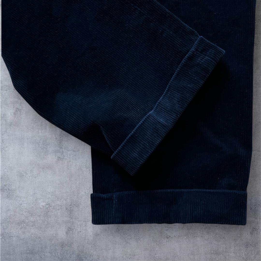 Polo Ralph Lauren コーデュロイパンツ 濃紺 38×36 ダブル