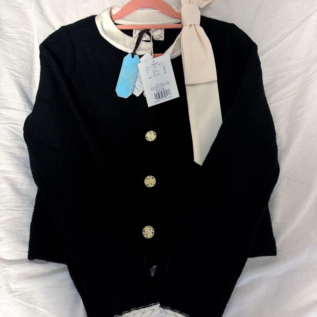 ま*ゆ様 【新品未使用タグ付き】リランドチュール　リボンニットジャケット