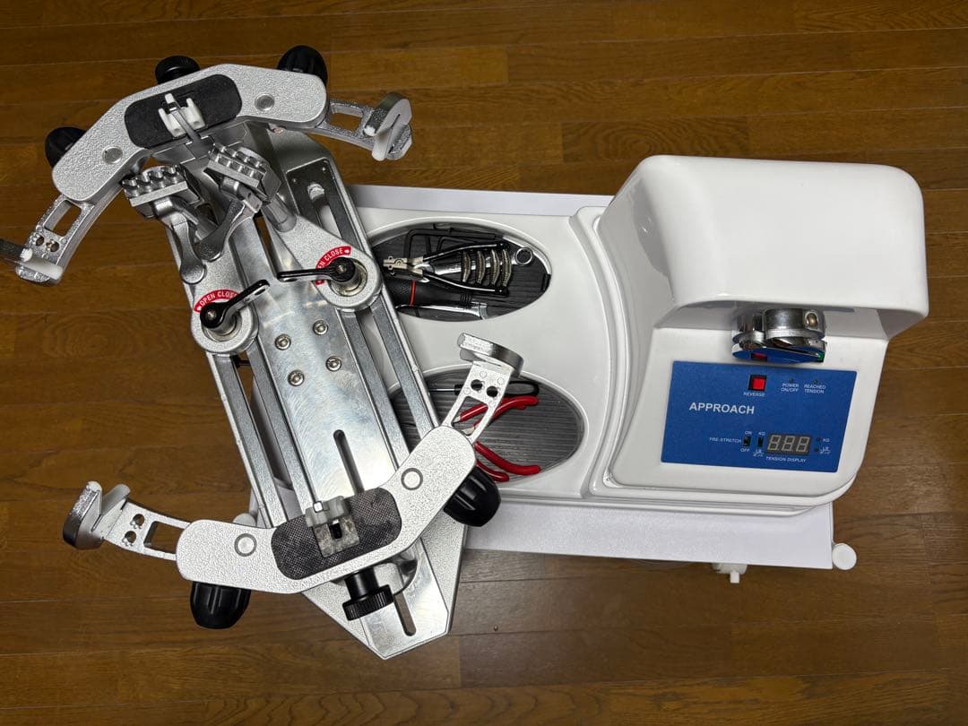 アプローチ 2023/5購入 電動 ガット張り ストリングマシン