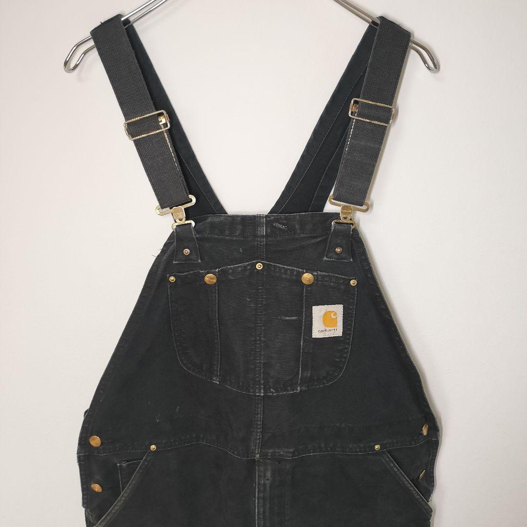 Carhartt カーハート ダック オーバーオール ブラック 黒 アメカジ L