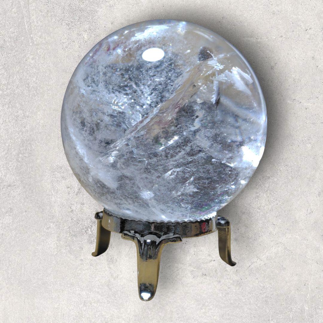 水晶玉 直径5.5cm クリアクォーツ 天然石 　置物 浄化