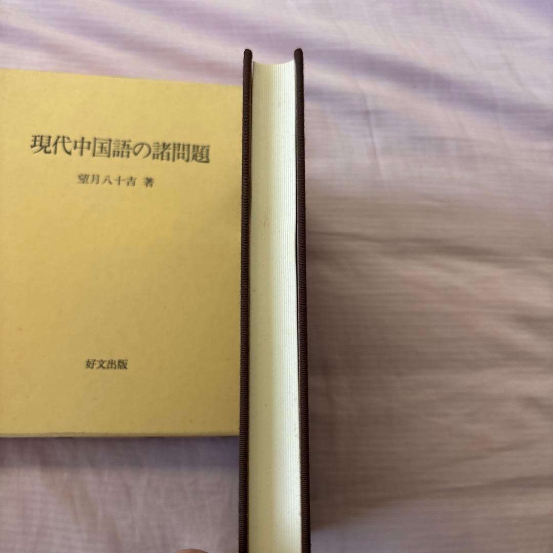 【美品】現代中国語の諸問題　著者:望月八十吉（函付き)