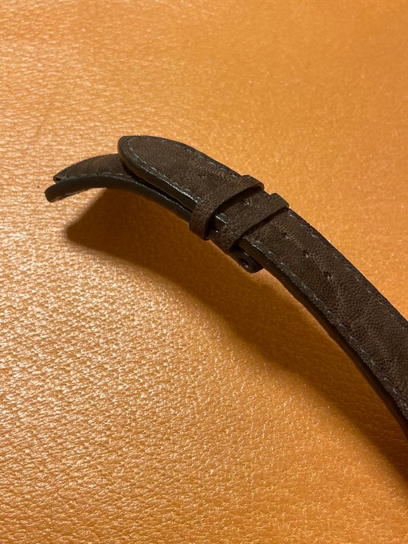 BAB-エレファント　レザー 時計ベルト 茶色、 ラグ幅22/20mm