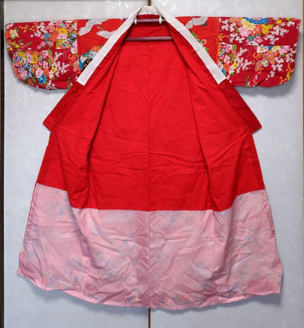 RK523アンティーク子供着物めちゃくちゃ綺麗着丈125センチ裄丈63長襦袢