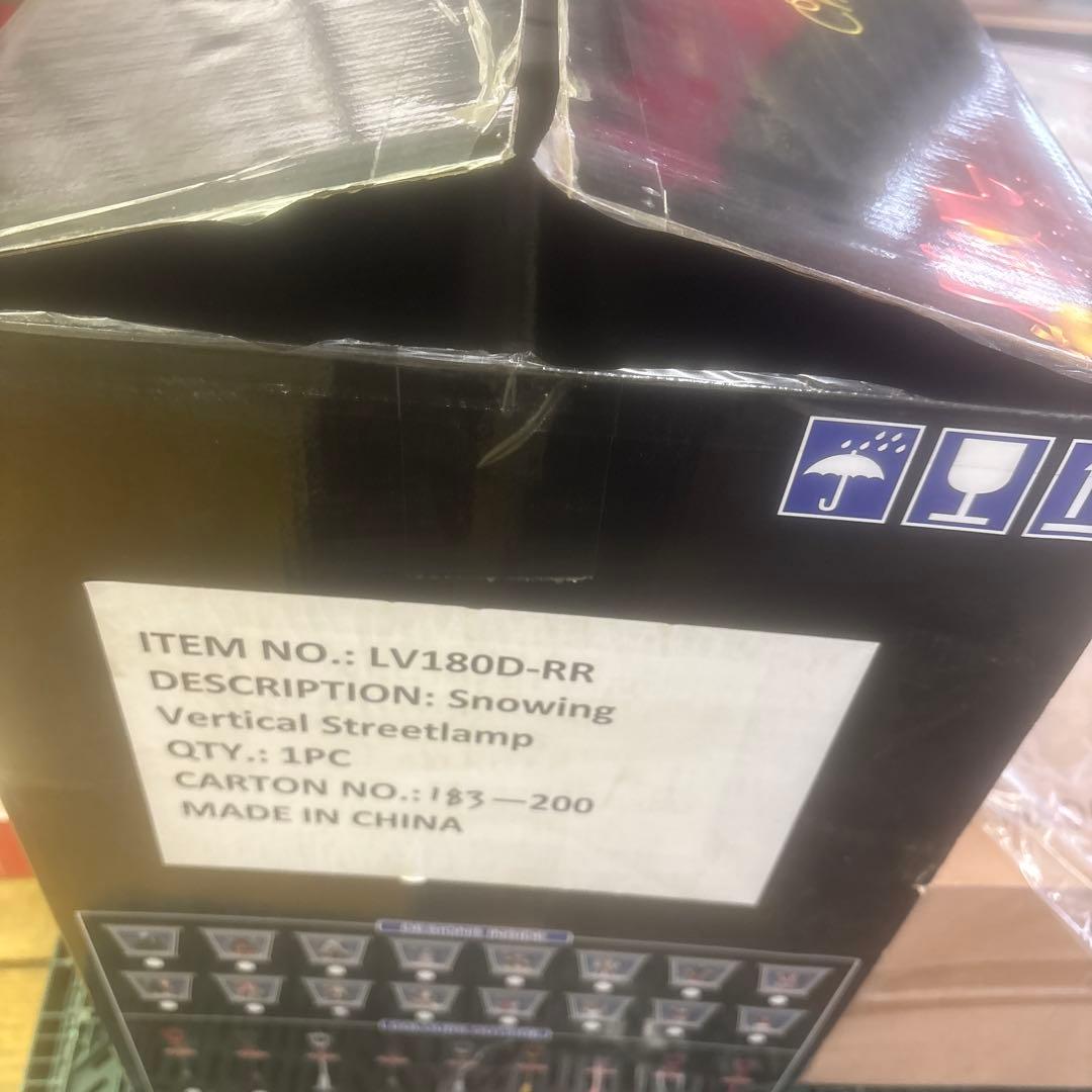 クリスマス街路灯 クリスマス置物 街灯 LEDライト レッド　180cm