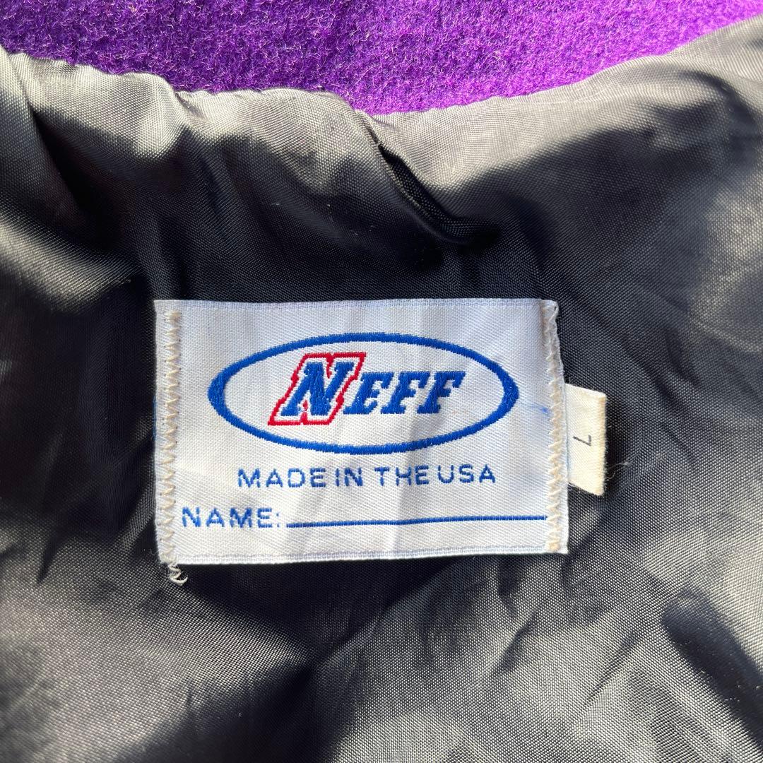 made in USA 襟付　スタジャン　ワッペン　刺繍　NEEF