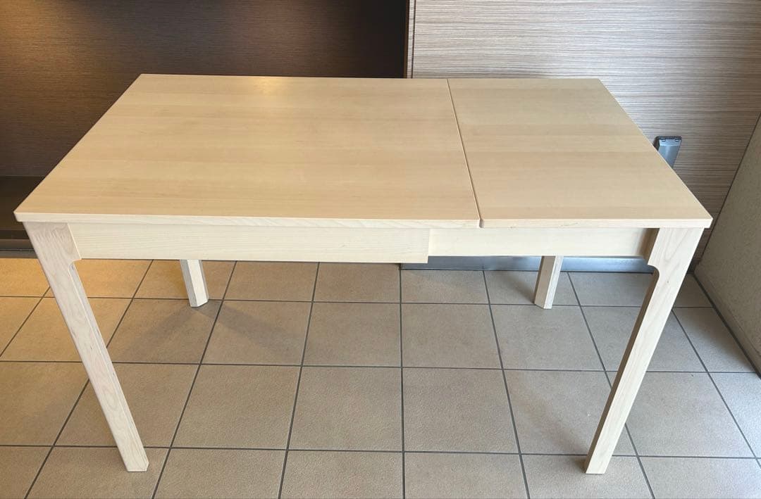 【美品】IKEA EKEDALEN 伸長式ダイニング テーブル　バーチ