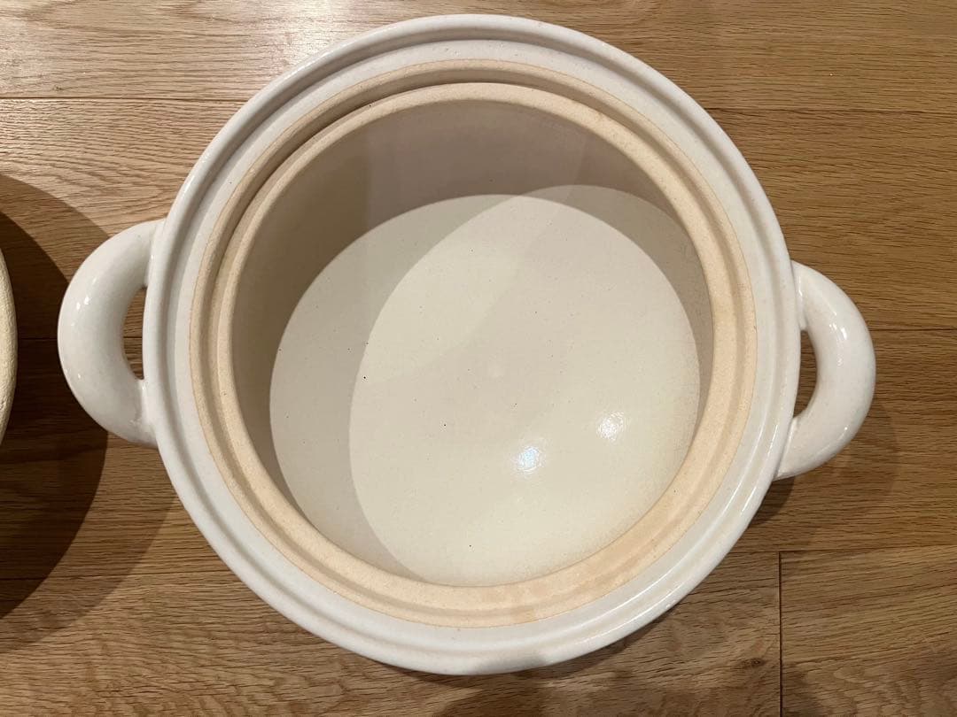 長谷園 ヘルシー蒸し鍋 白（中）