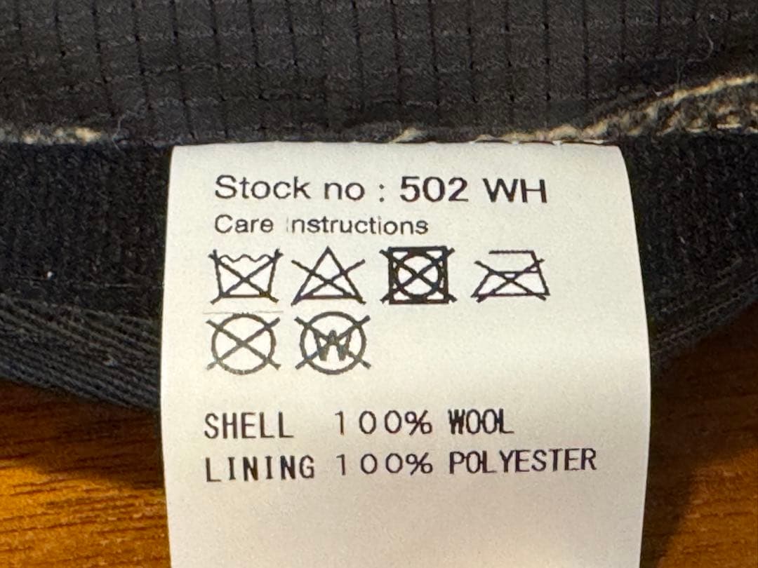 【超美品】CPH 502WH WOOL HERRINGBONE キャスケット