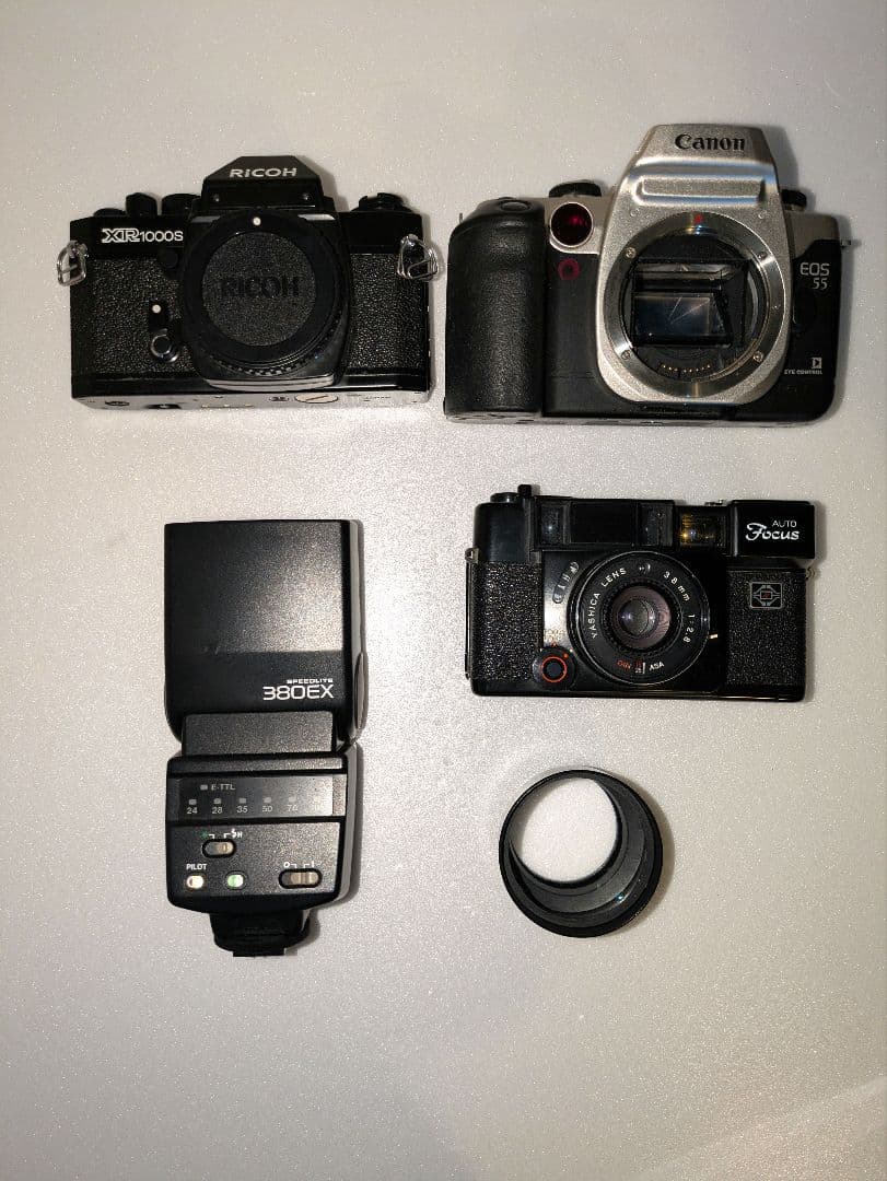 【まとめ売り】フィルムカメラ◆デジタルカメラ◆ストロボなど15点セット　ジャンク