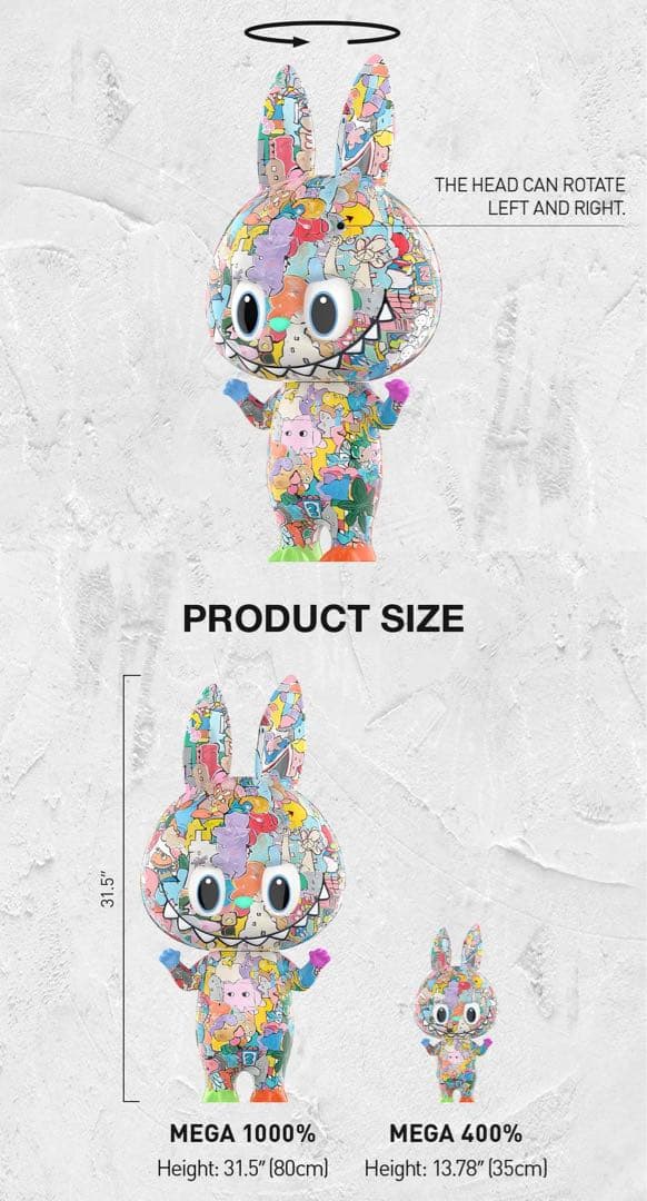 新品未開封MEGA LABUBU 1000% Tenth Anniversary