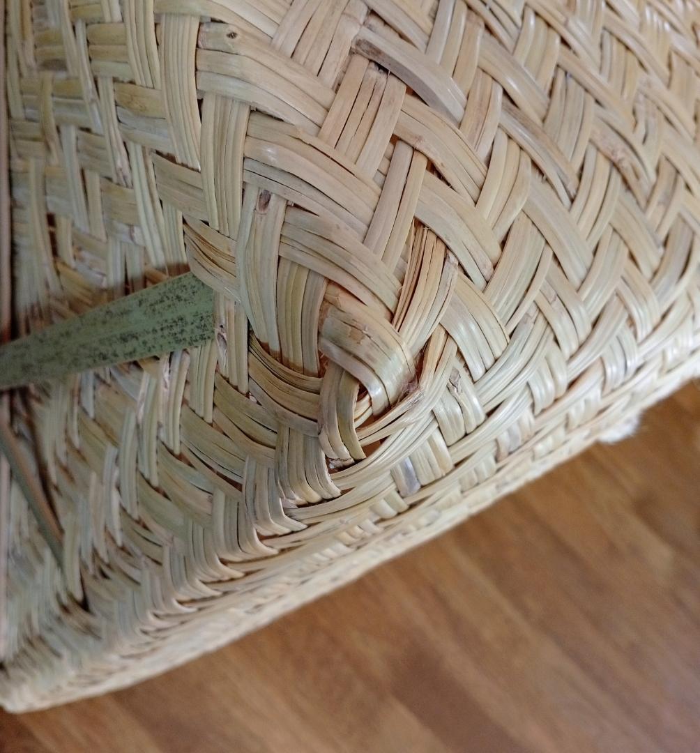 鳥越スズ竹細工【市場かご】大サイズ：岩手県二戸職人の手作り工芸品