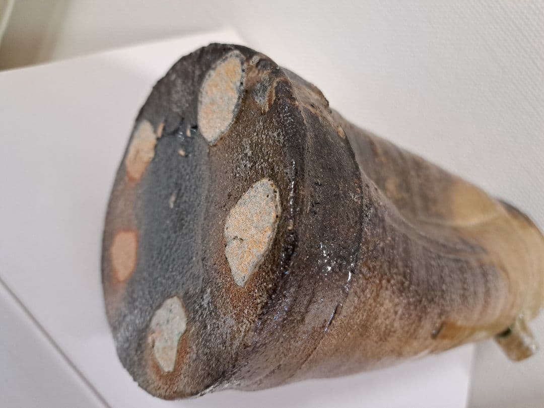 耳付花入 信楽名品 今井康人作