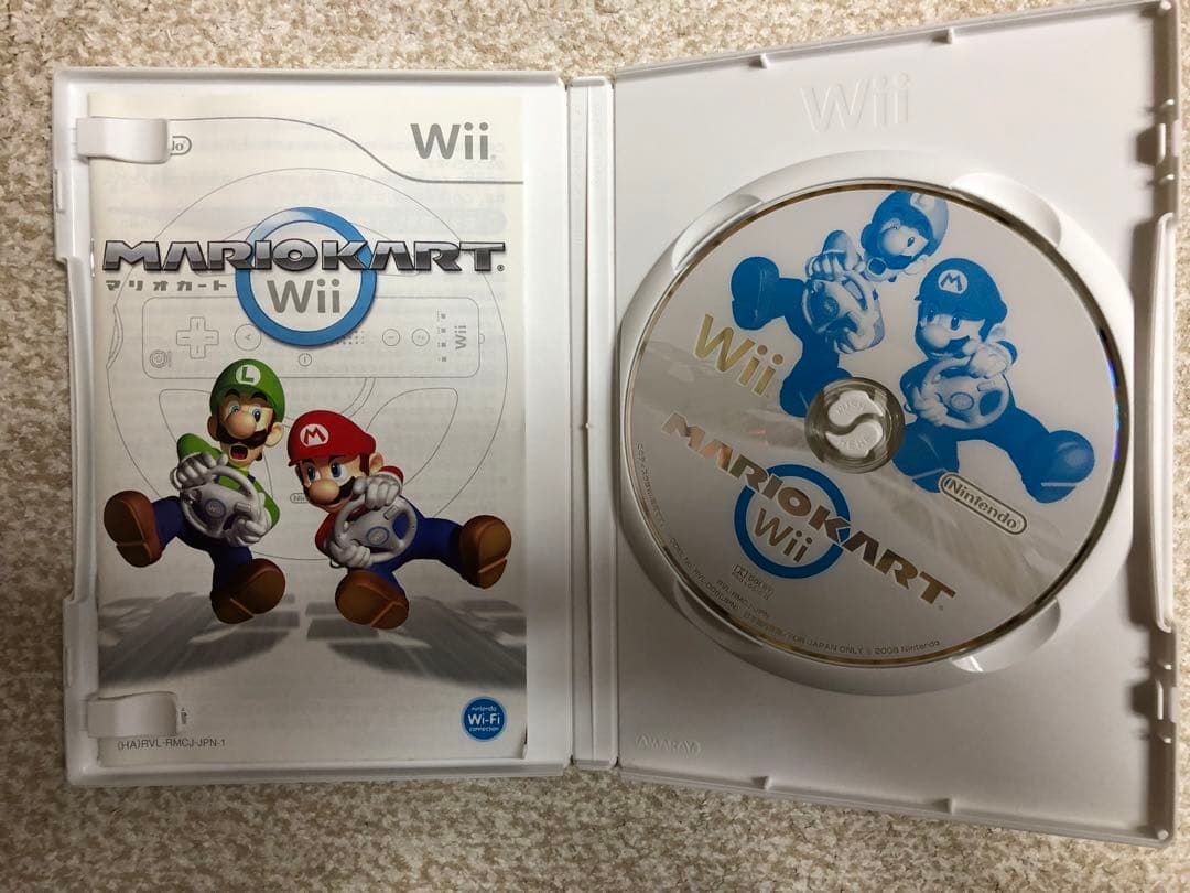 【美品】 Nintendo 任天堂 Wii 本体 ソフト コントローラー マリオ