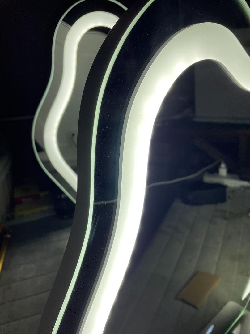 【美品】三色変化LEDミラードレッサー訳あり品写真をご確認212-80-01