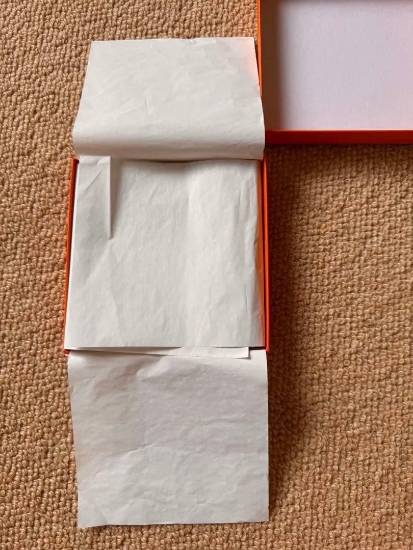 新品未使用 エルメス HERMES ハンカチ 2枚セット グレーピンク紙袋リボン