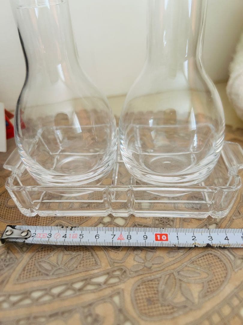 未使用、ガラスのサルサ、調味料ボトル