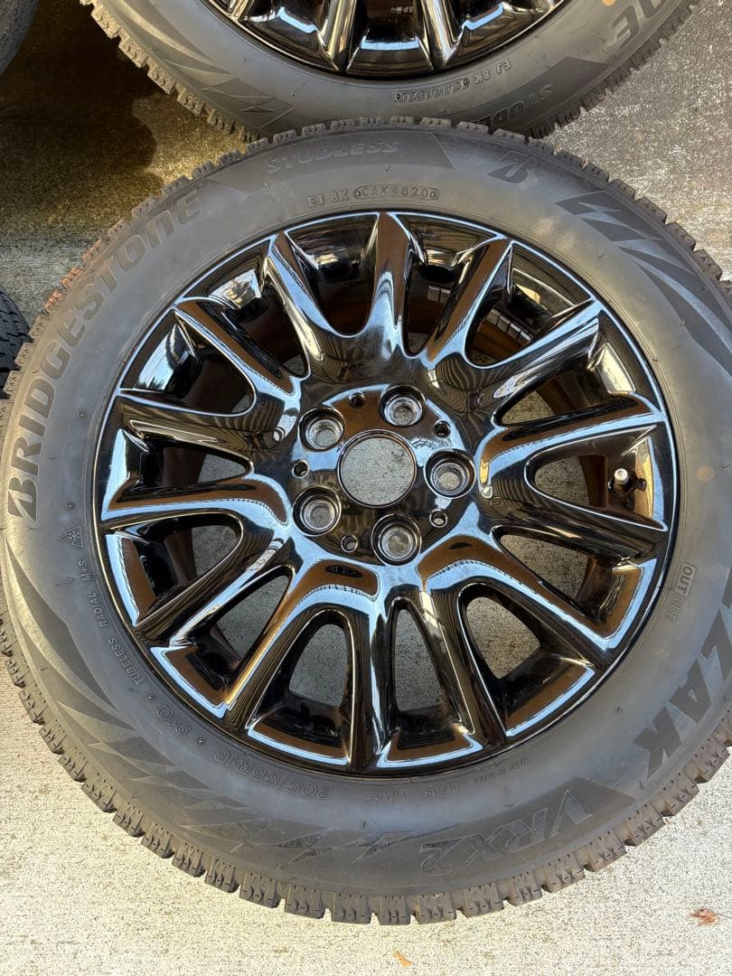 ミニクーパー純正アルミホイールセット 205/55R16 4本スタッドレス付き