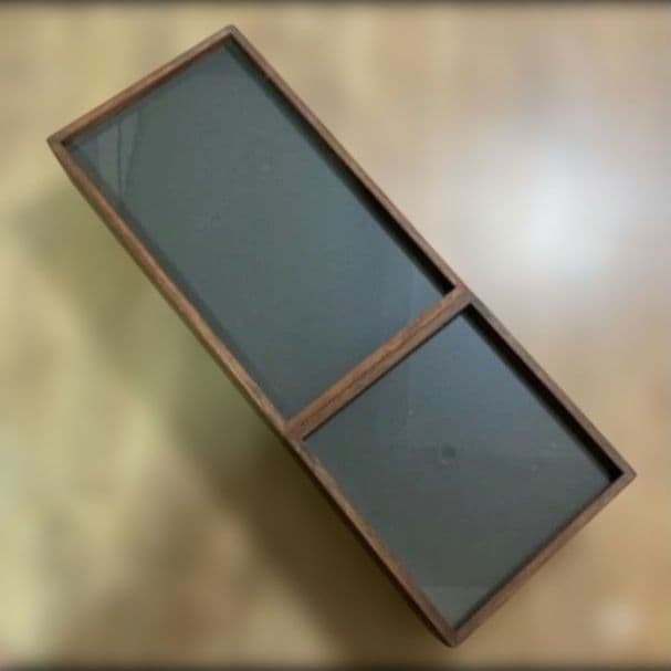 ★値段交渉OK★オシャレな木製の2段収納ボックス