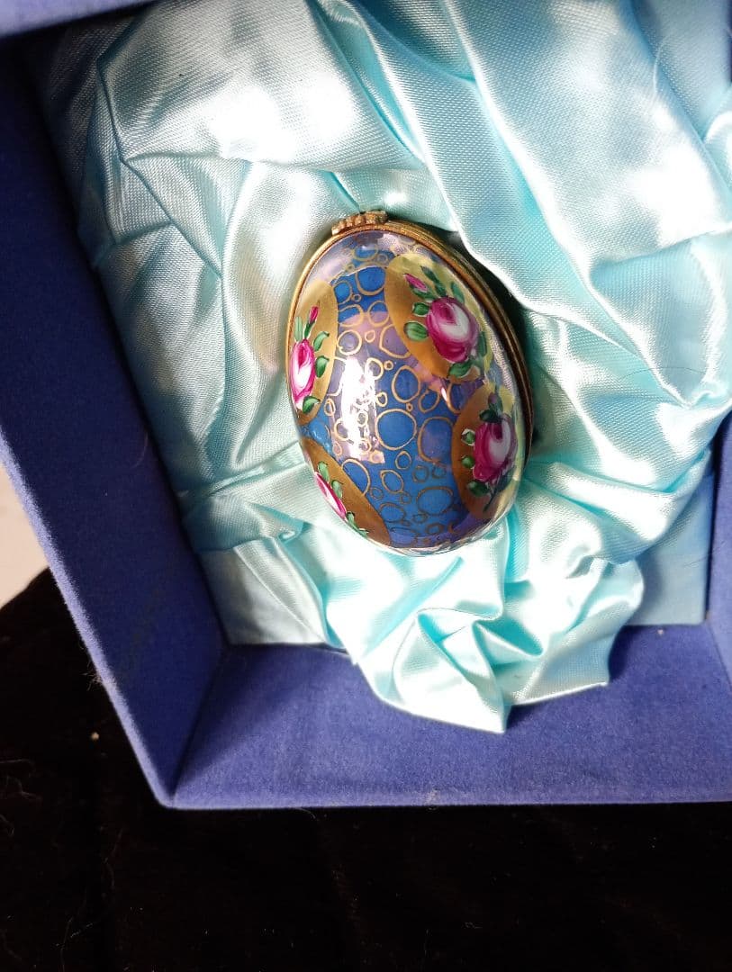 ※リモージュボックス　エナメル装飾陶磁器　香水瓶付き※