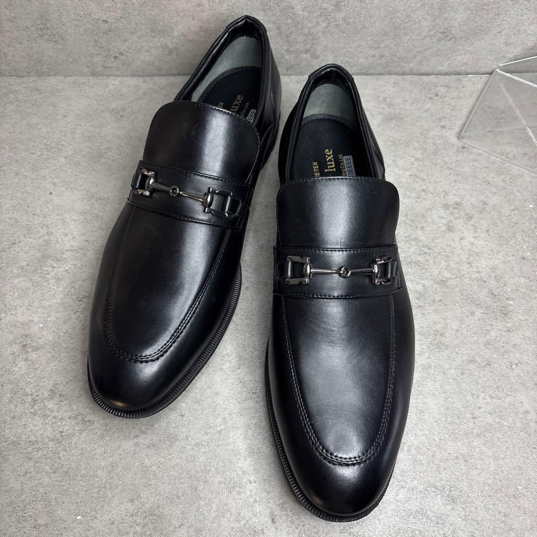 展示品未使用！texcy luxe テクシーリュクス ビジネスシューズ 革靴 黒