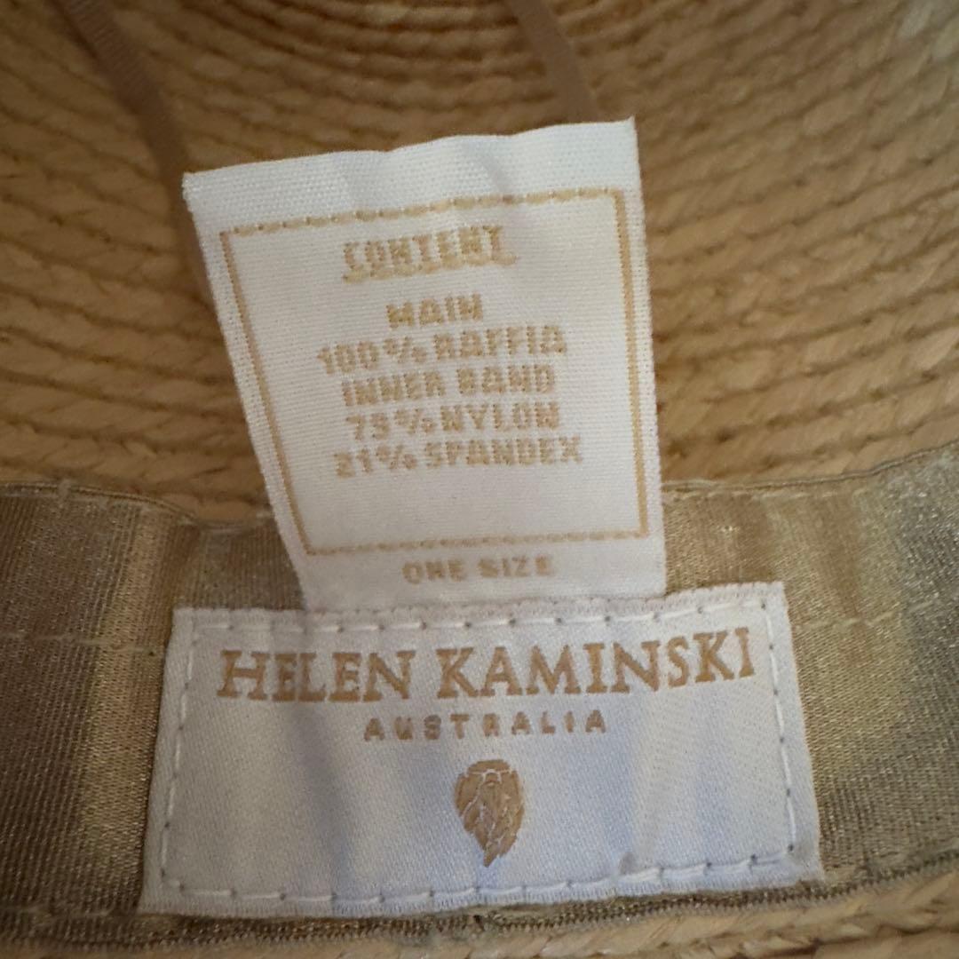 美品　ヘレンカミンスキー　Avara アヴァラ　中折れ　ラフィア　ハット