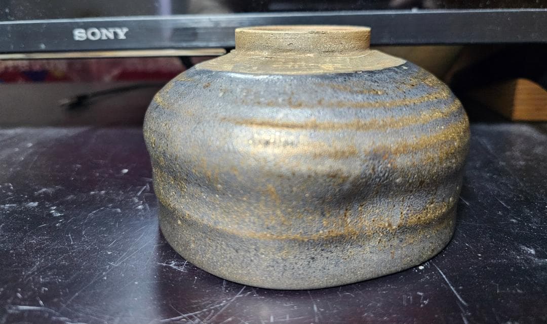 ル*２様 幕末から明治の布志名焼 金流し茶碗 珍品です