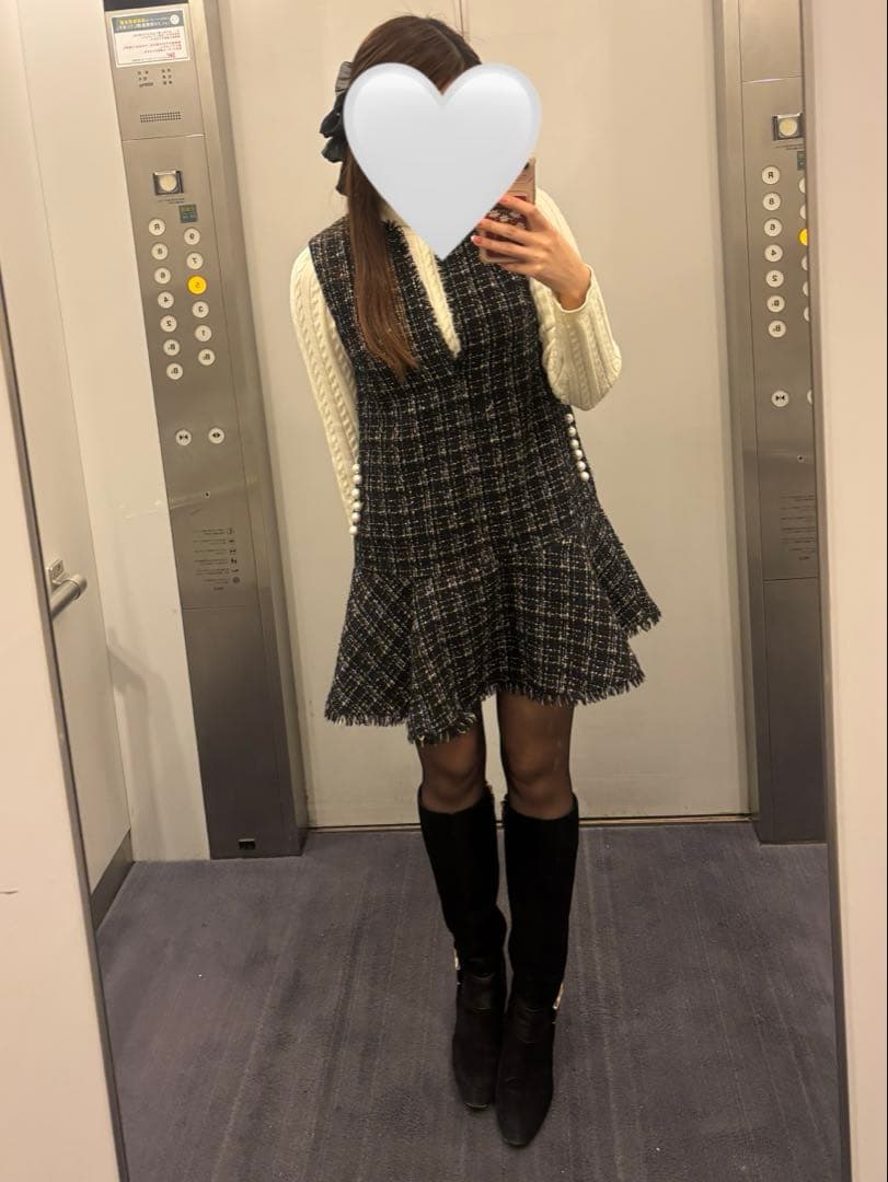 Apuweiser-riche ノースリーブワンピース サイズ1