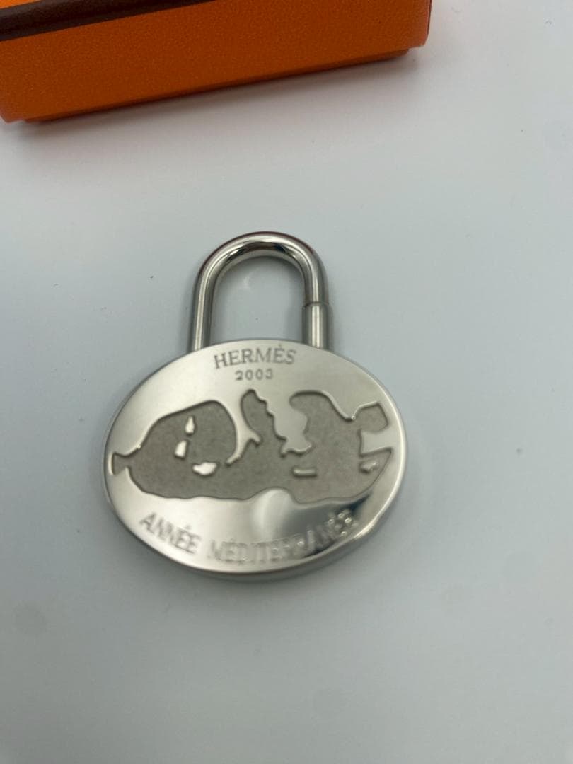 エルメス 2003 地中海 モチーフ シルバー カデナ 箱付