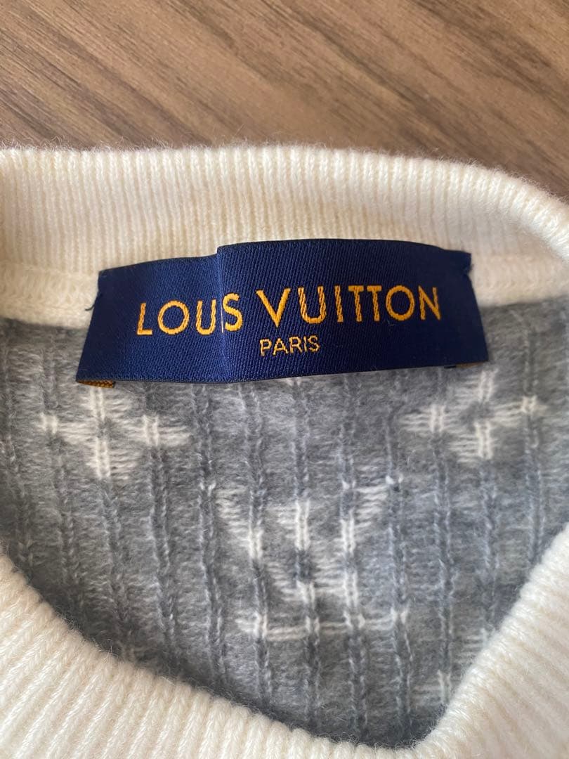 LOUIS VUITTON ニットセーター　M モノグラム　カシミヤ